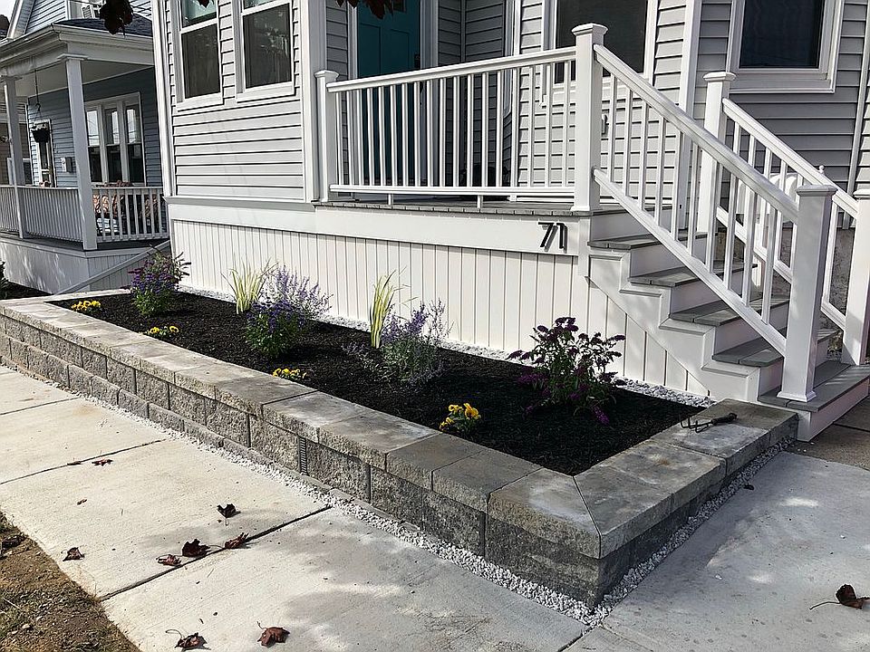 New Porch & Retaining Wall