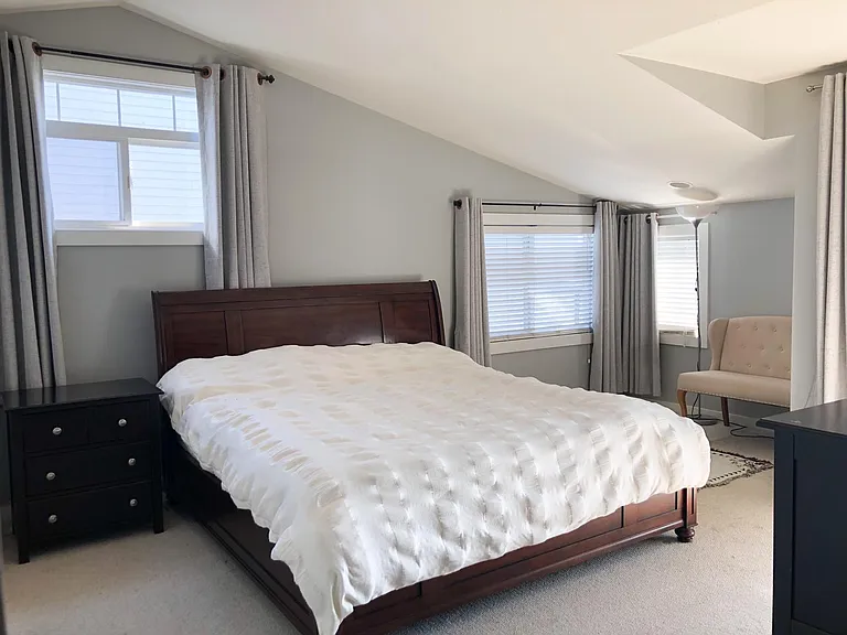 Master Bedroom well lit