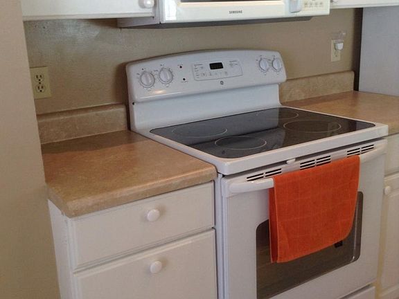 Kitchen with smooth surface stove