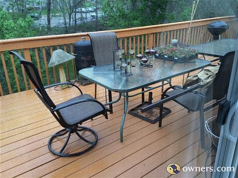 NEWLY RESTAINED DECK
