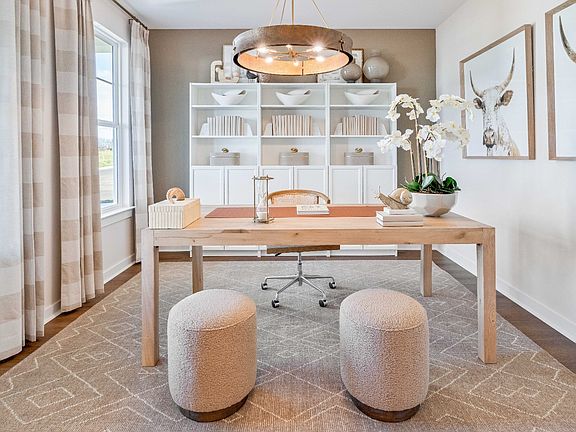 Study with hard-surface flooring and natural lighting