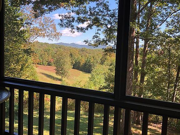 View from back porch swing