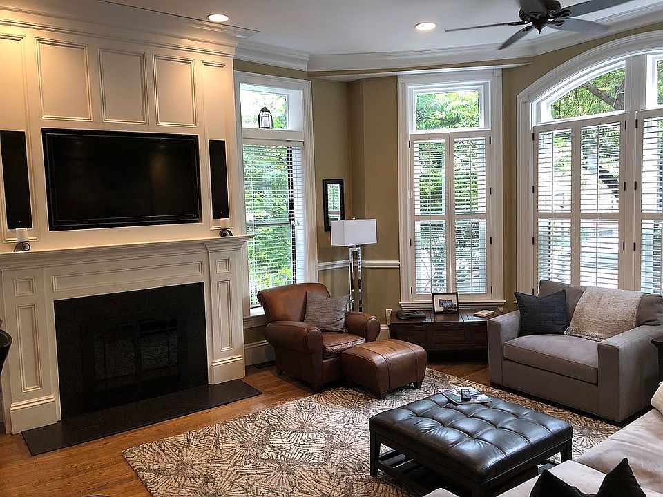 Stately Fireplace & Mantle