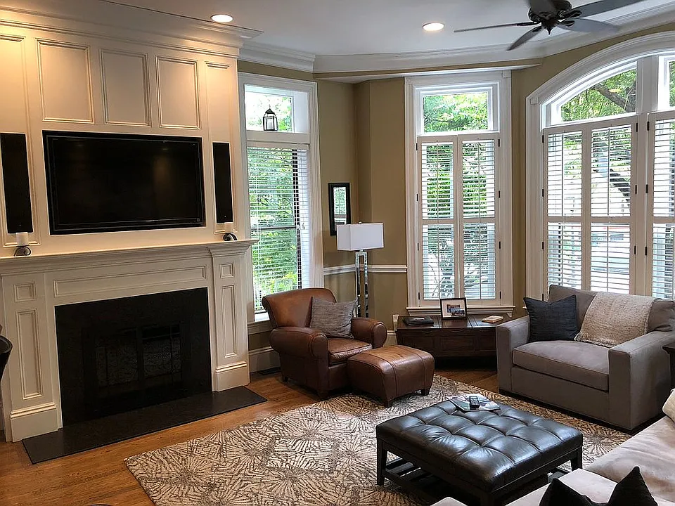 Stately Fireplace & Mantle
