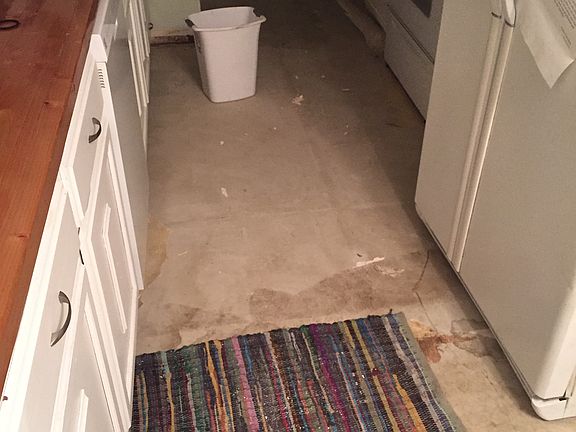 Before floor was replaced