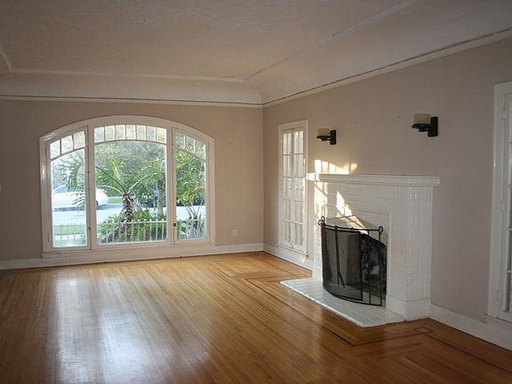 living room from dining room archway