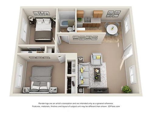 Floor plan Two Bedroom