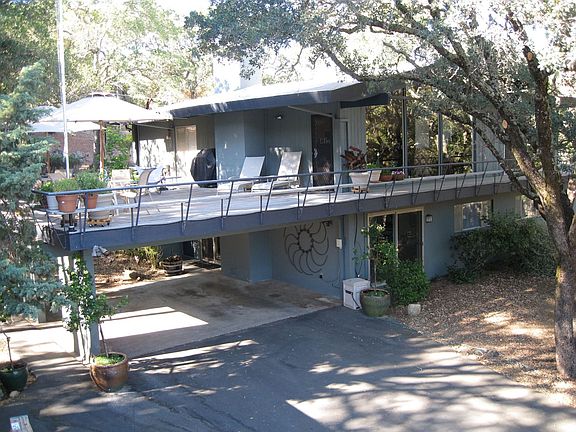 Large deck and carport