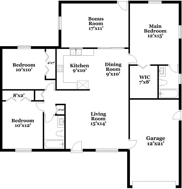 3 bed, 2.0 bath, 1234 sqft, $2,605 — Photo 2