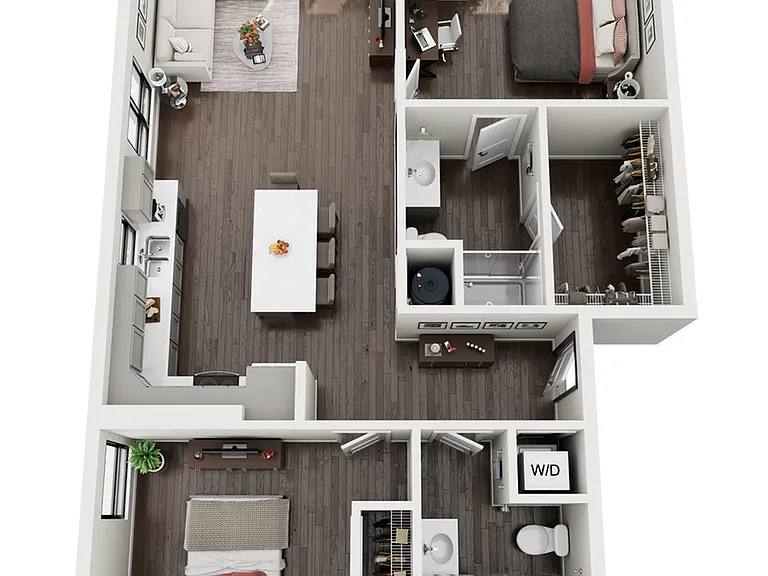 2 Bedroom 2 Bedroom