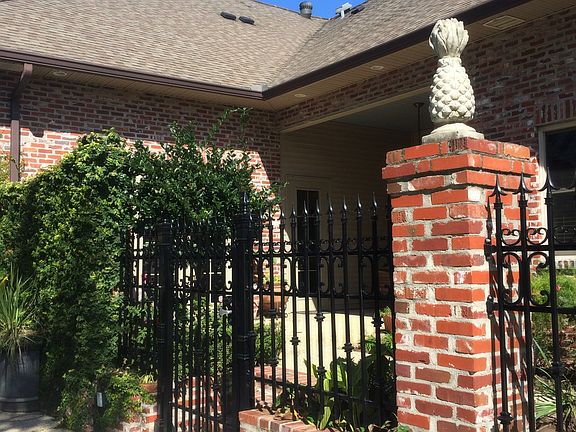 Rear courtyard with restricted passcode access