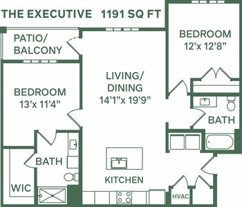 06-312 The Executive 1191 Sq Ft