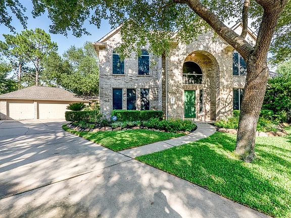 Culdesac beauty! Mature trees, exquisit landscaping and welcoming entry, adds to the curb appeal of this large family home in Cypress Mill Estates. Extra wide driveway has room for all the cars! There will be no need to park any cars on the street!