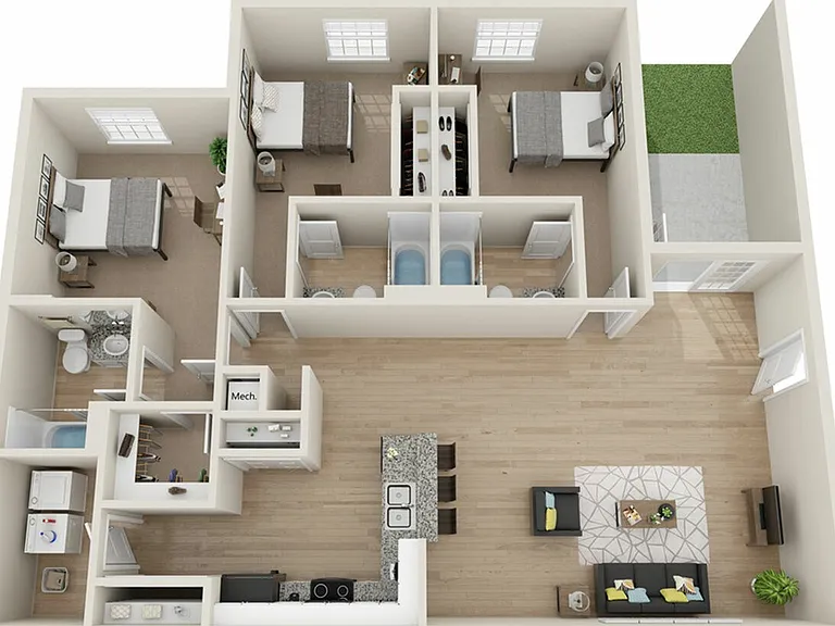 C1 3 Bedroom Floor Plan C1 3 Bedroom Floor Plan