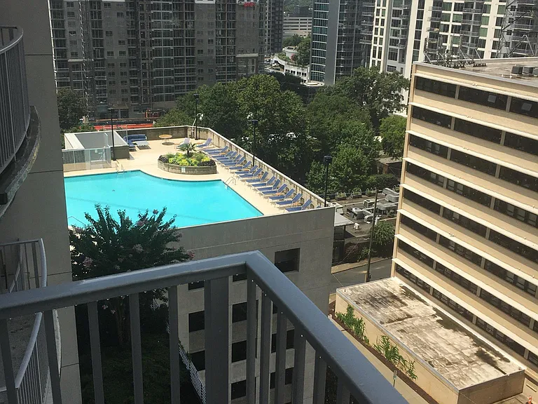 Pool view from the balcony