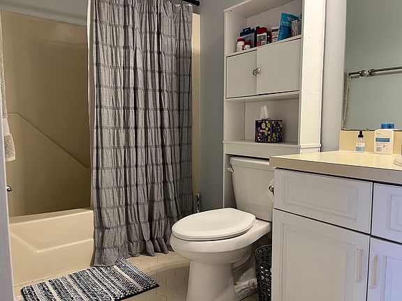 Master bath connected to master bedroom