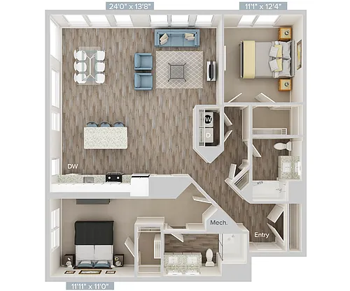 Floor plan B6-1280