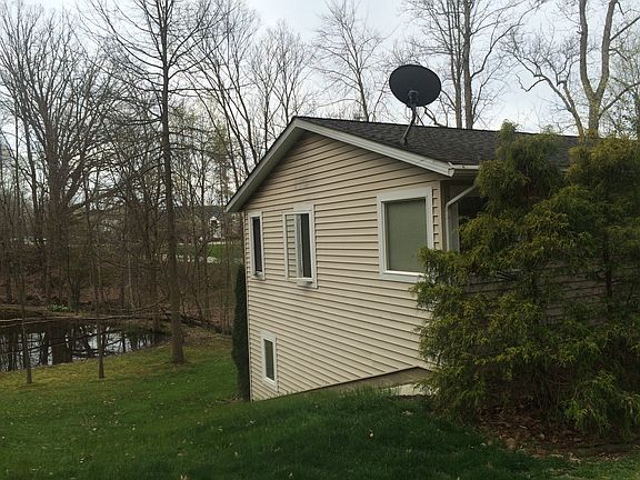 SIde of house and pond