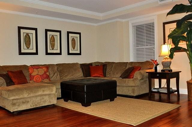 Large sectional in living room.  