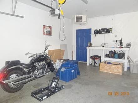 Finished garage