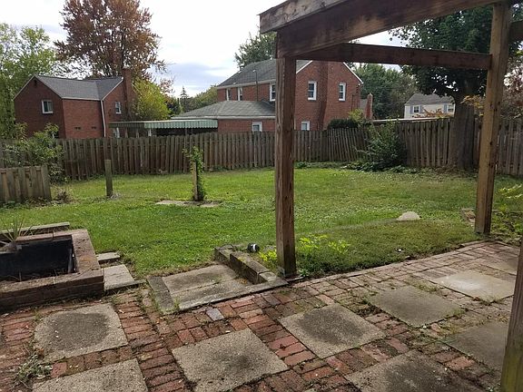 Fenced in back yard