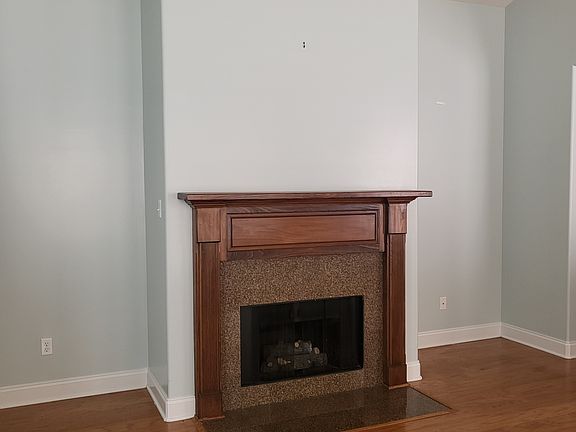 Gas fireplace in living room