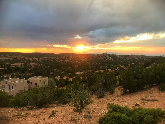 Beautiful sunset views down into the Pojoaque Valley.