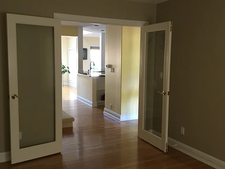 Office looking into the kitchen.