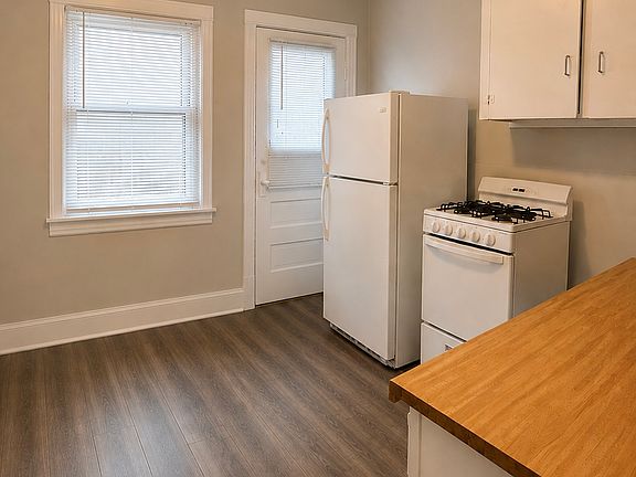 Kitchen with back door