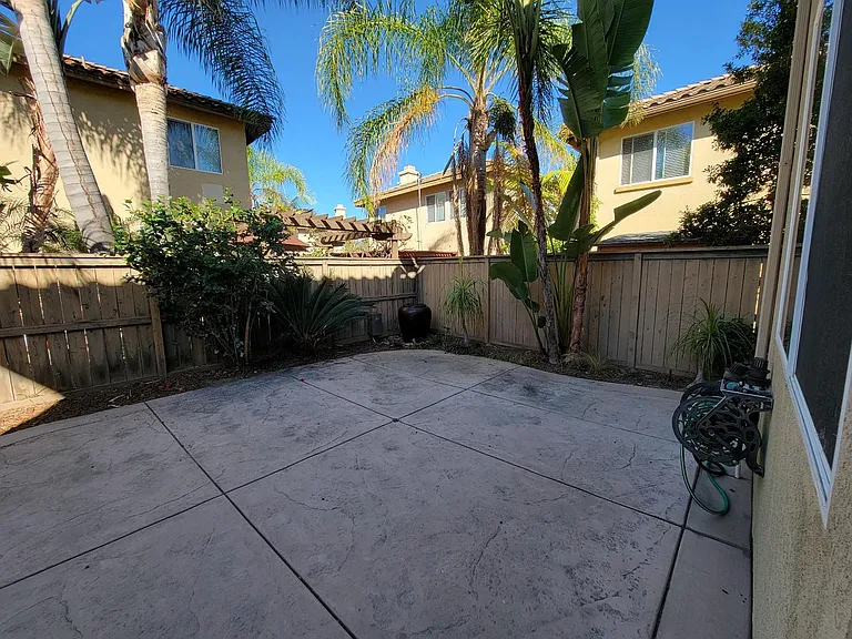 Quiet backyard