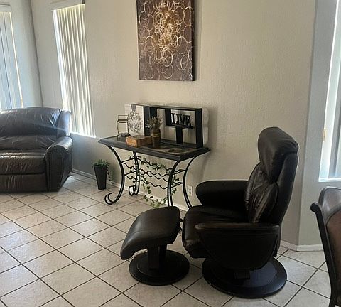 Family room and exit to backyard