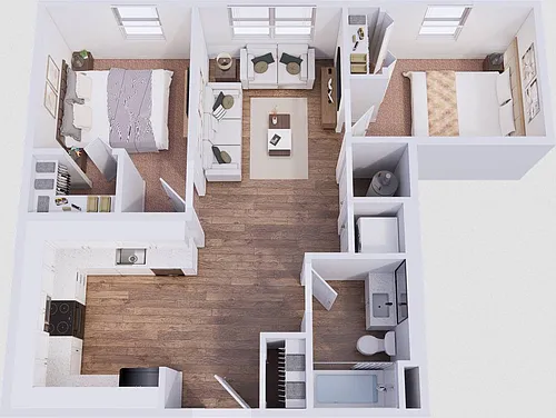 Floor plan 2X1 E