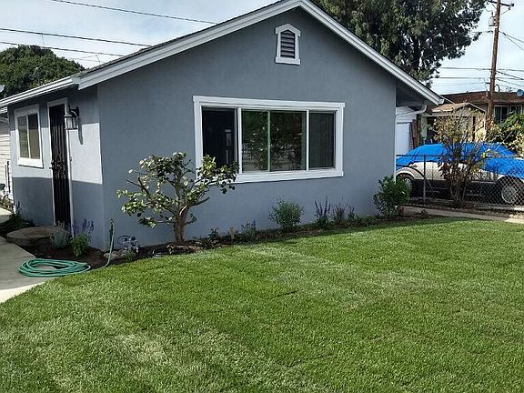 front yard after landscaping
