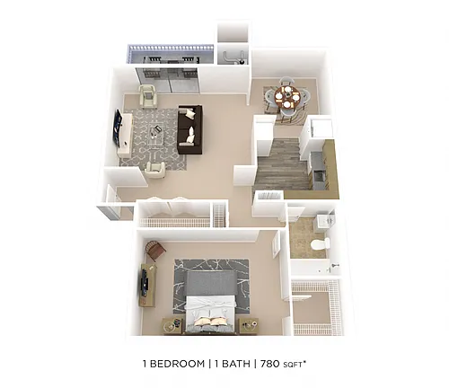 Floor plan One Bedroom