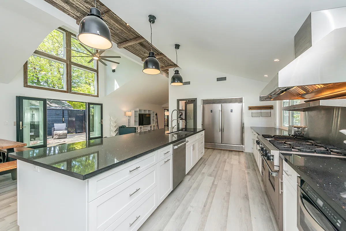 Photo 1 of 25 - 8595 Graton Rd - Sebastopol, CA Dining area with clerestory windows and indoor_outdoor connection - 8595 Graton Rd