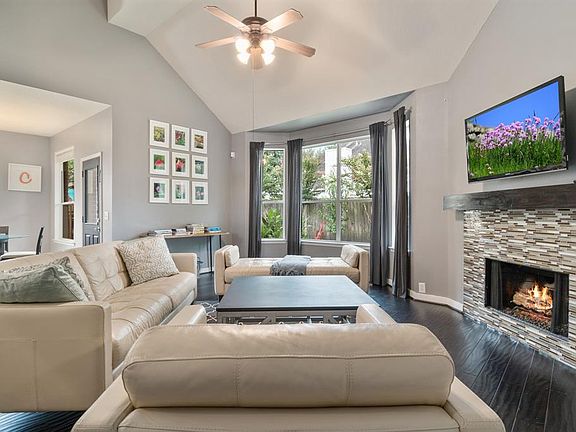 Family room view from the master bedroom.
