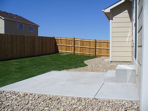 BACKYARD WITH PATIO & FENCE