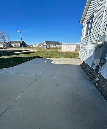 concrete pad out back