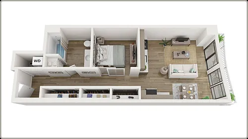 Floor plan Alocve Bedroom West Facing MQ10A