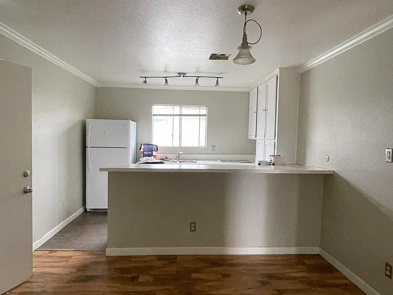 kitchen and dining area