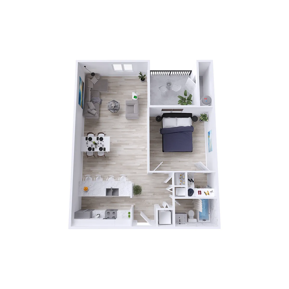 Floor plan A2 Renovated
