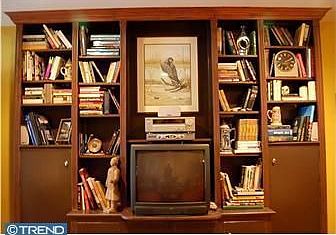 Built-in Shelves in Living Room