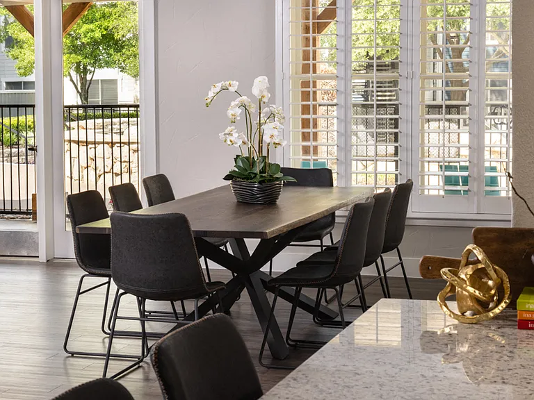 Entertainment kitchen and dining seating