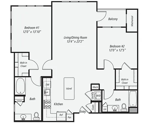 Floor plan B12A-X-1275