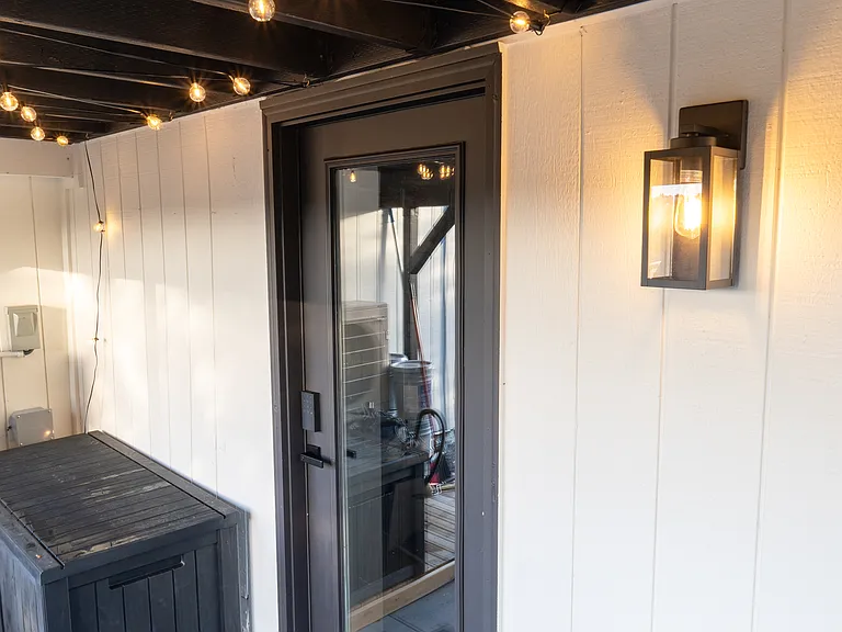 Private entrance to the home