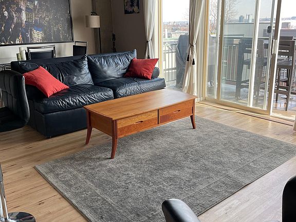 Living Room looking North on to deck