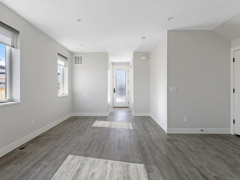 Living room/foyer from kitchen