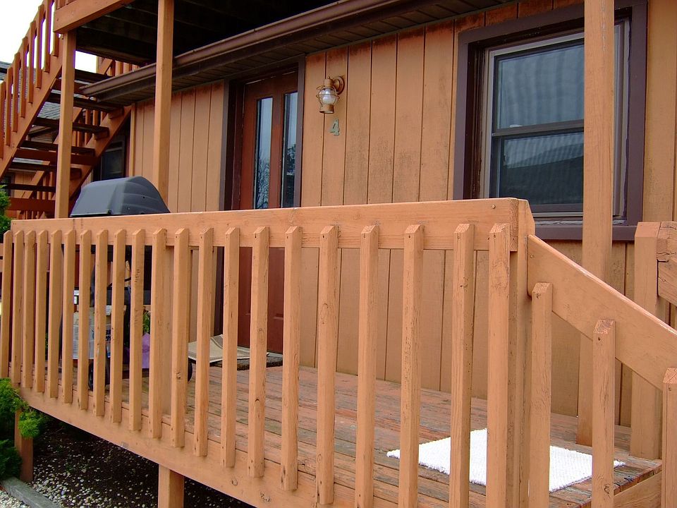 Back porch door & deck