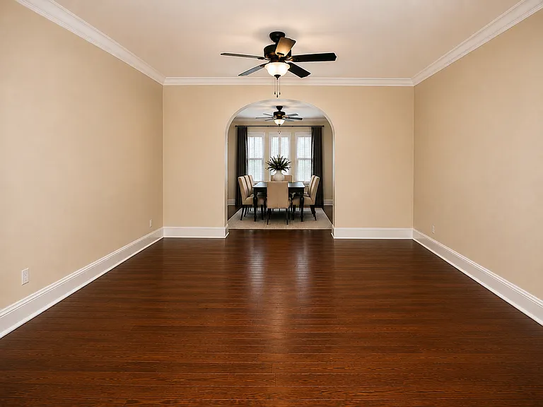 Neutral Elegance with Arched Doorway and a Low Satin Sheen.