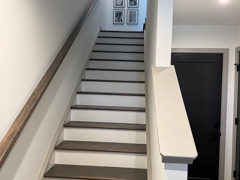 Stairs from first floor to second floor